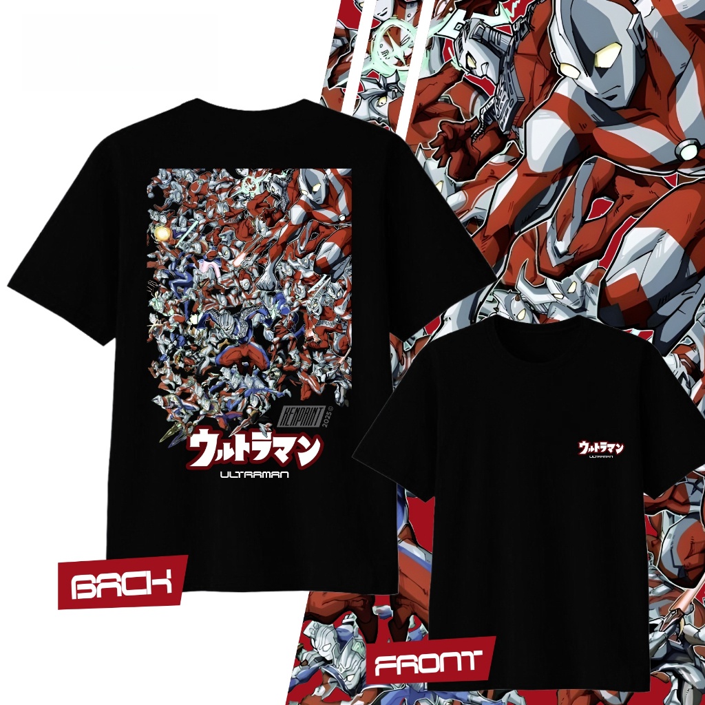 Street Fashion Japan - อะนิเมะอุลตร้าแมนพิมพ์ลายผ้าฝ้าย Y2K เสื้อยืดฤดูร้อนชายและหญิงฮาราจูกุเสื้อผ้าแฟชั่นเสื้อยืดลำลองของขวัญแฟนๆ