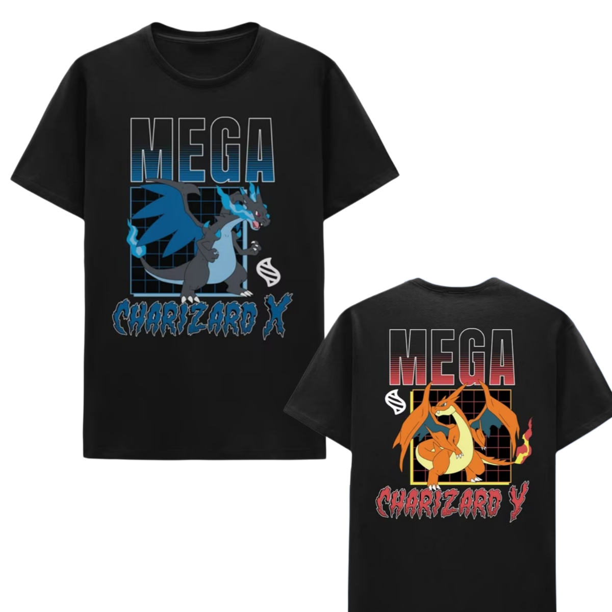 Street Fashion Japan - อะนิเมะโปเกมอน เมก้า ชาริซาร์ดเสื้อยืดผ้าฝ้ายพิมพ์ลายฤดูร้อนชายและหญิงฮาราจูกุเสื้อผ้าแฟชั่นสตรีทเสื้อยืดแฟนของขวัญ