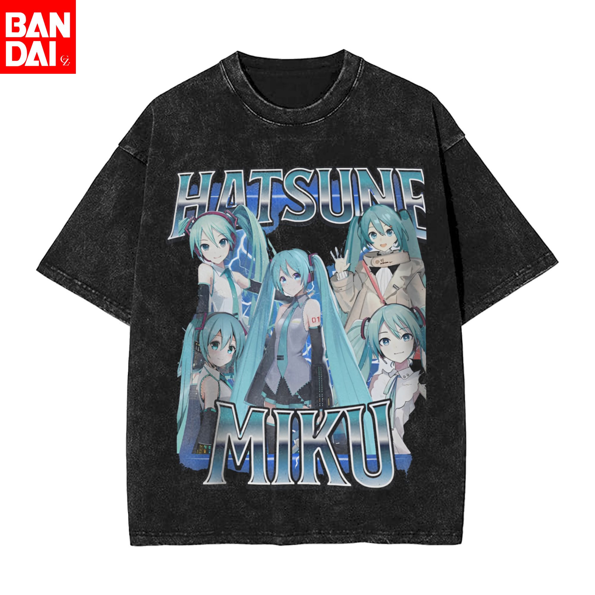 Street Fashion Japan - เสื้อยืดลายกราฟิก Hatsune Miku สไตล์วินเทจ ซัมเมอร์ 2026