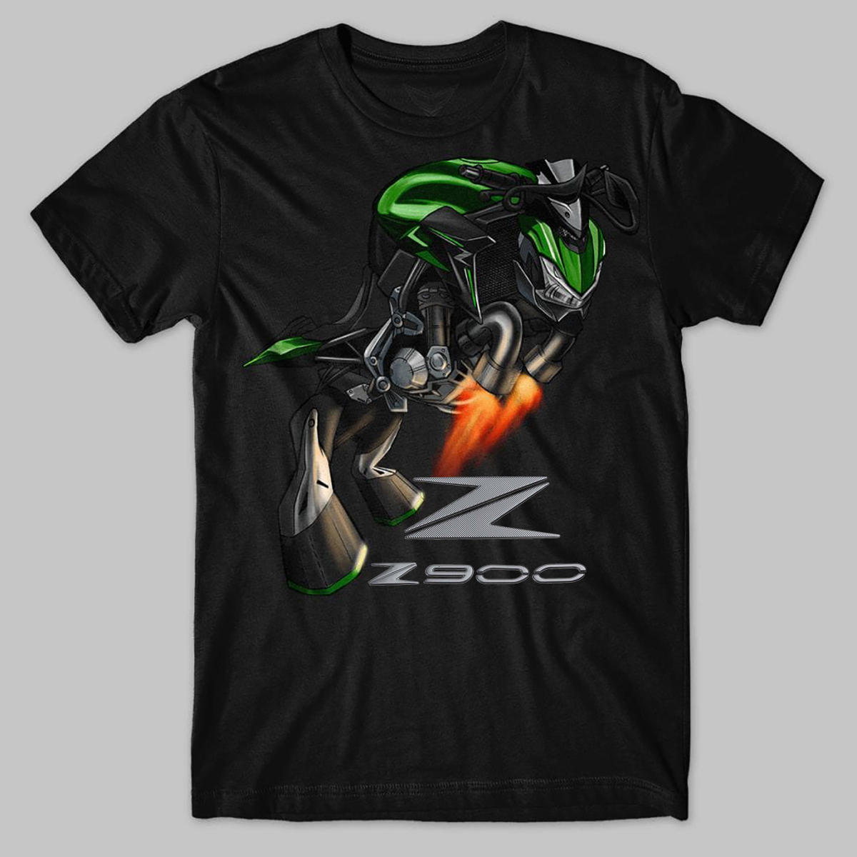 Street Fashion In Japan - คลาสสิกรถจักรยานยนต์ญี่ปุ่น Z900 Bull แรงบันดาลใจเสื้อยืด 100% Cotton
