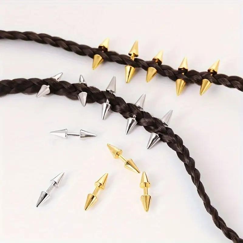 Street Fashion Rings - ชุด 5 ชิ้น คลิปผม Spiked สไตล์ฮิปฮอปปังก์