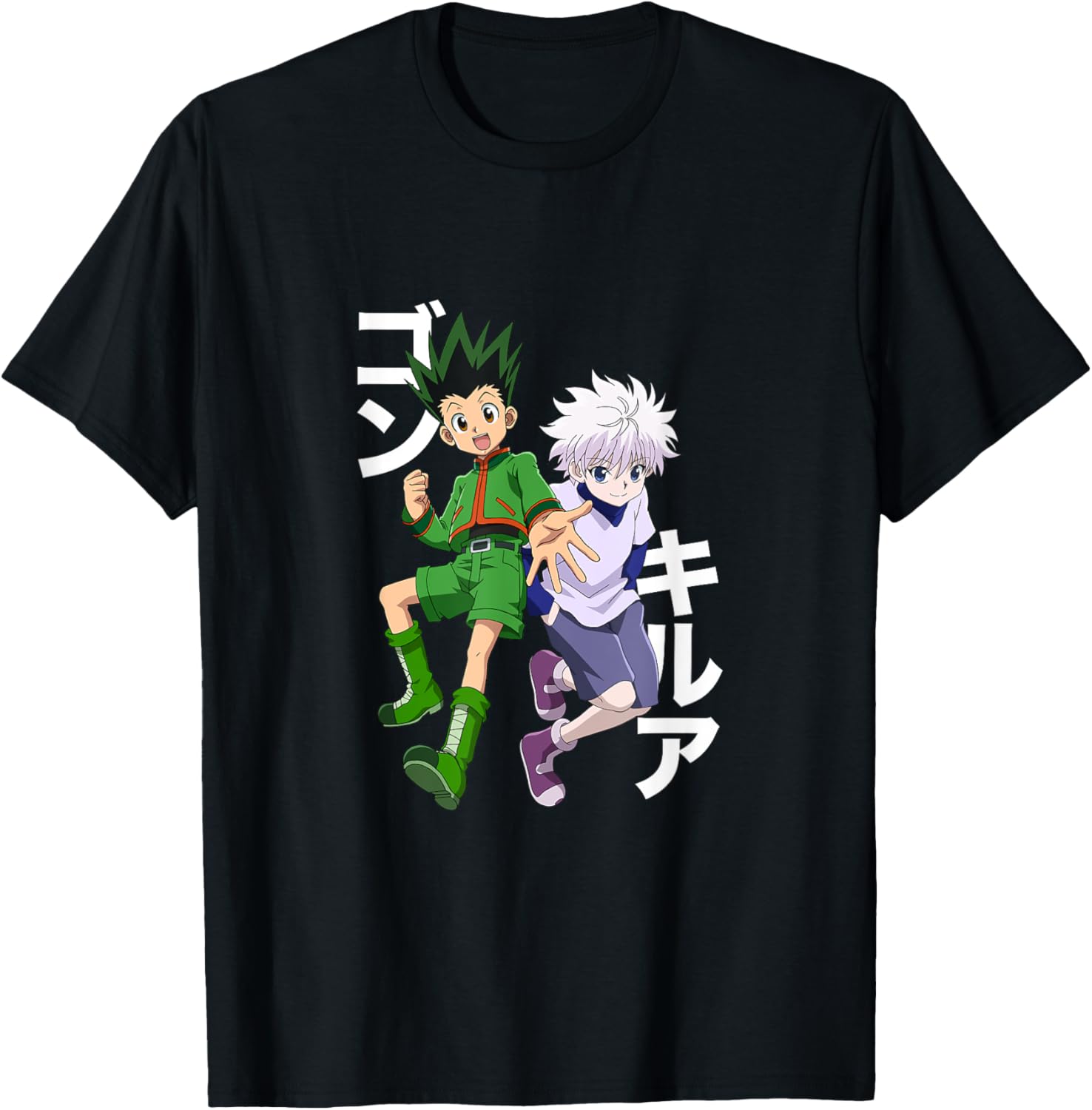 Street Fashion Japan - เสื้อยืดลายกราฟฟิกฮันเตอร์ X Hunter and gon killua