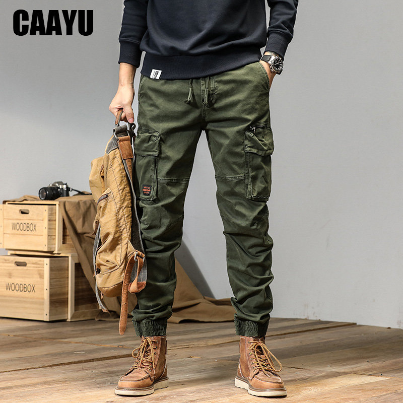 Techwear Pants Tactical - CAAYU Joggers Cargo กางเกง Mens Casual