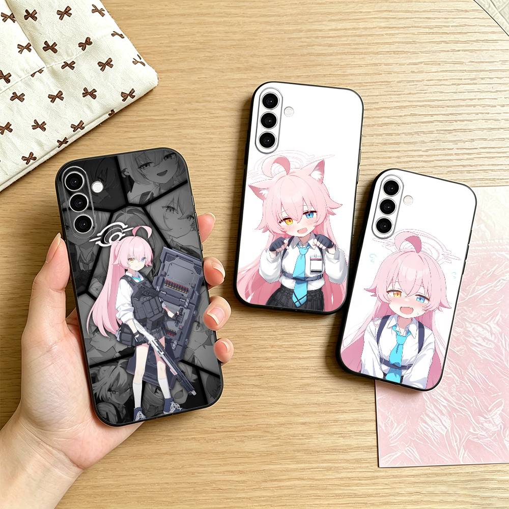 Street Fashion Official - เกมบลูอาร์ไคฟ์ เอ-ทาคานาชิ โฮชิโนเคสโทรศัพท์สำหรับซัมซุงกาแล็กซี่ A73,A72,A71,A70,A53,A52,A51,อื่นๆปกสีดำนุ่ม