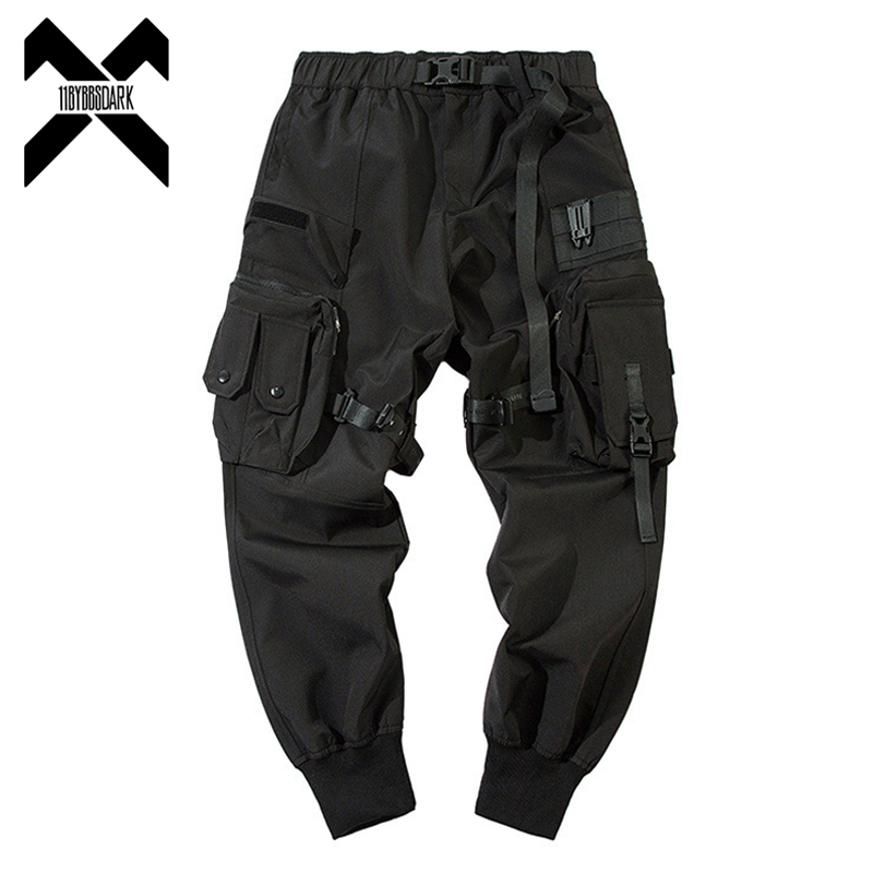 Techwear Pants Tactical - 2024กางเกงยุทธวิธีสำหรับผู้ชายกางเกงวิ่งอเนกประสงค์กางเกงคาร์โก้เอวยางยืดสไตล์ฮิปฮอปสตรีทแวร์กางเกงคาร์โก้สีดำ