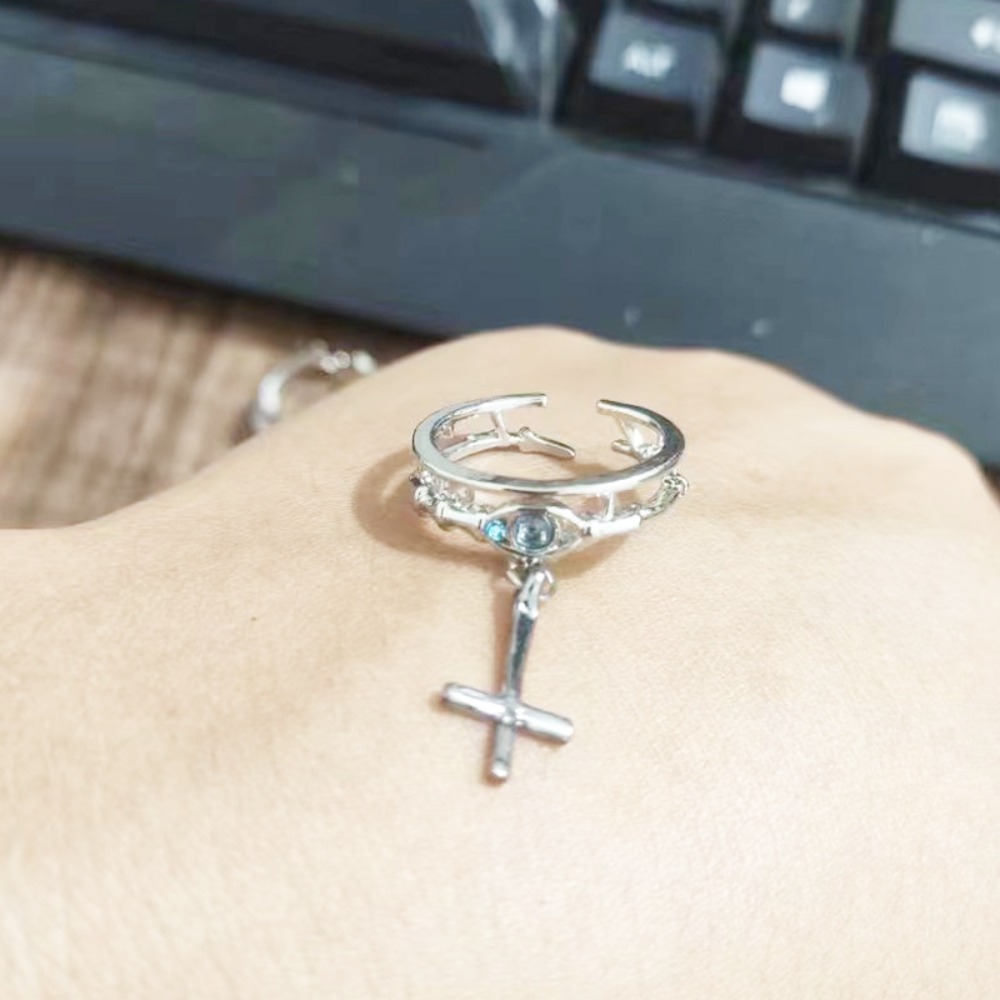 แหวนสไตล์เรโทรสเตริโอครอสพังก์ - Street Fashion Rings บทวิจารณ์และราคา