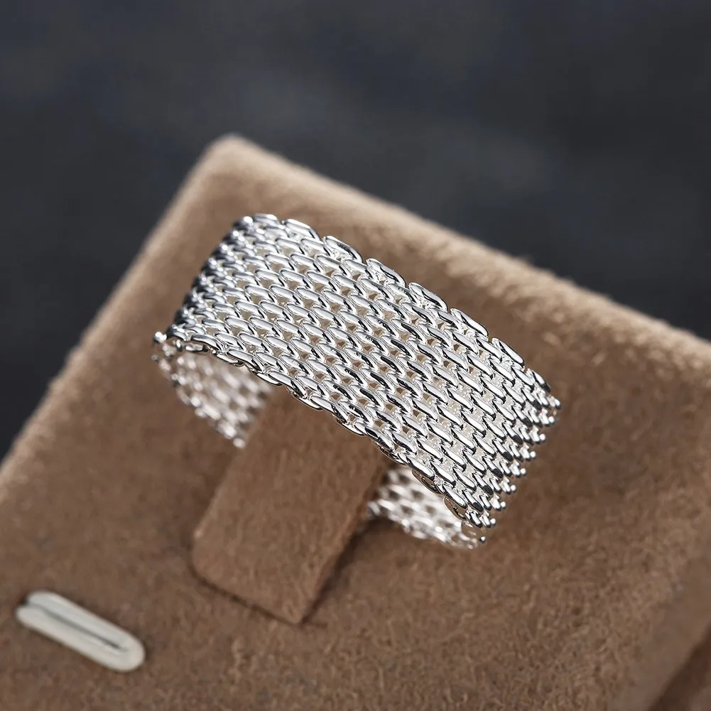 ชุดเครื่องประดับเงินแท้ 925 สไ - Street Fashion Rings บทวิจารณ์และราคา