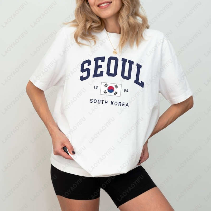 เสื้อยืดลายธงชาติเกาหลีใต้ ซูล - Street Fashion Of Seoul บทวิจารณ์และราคา