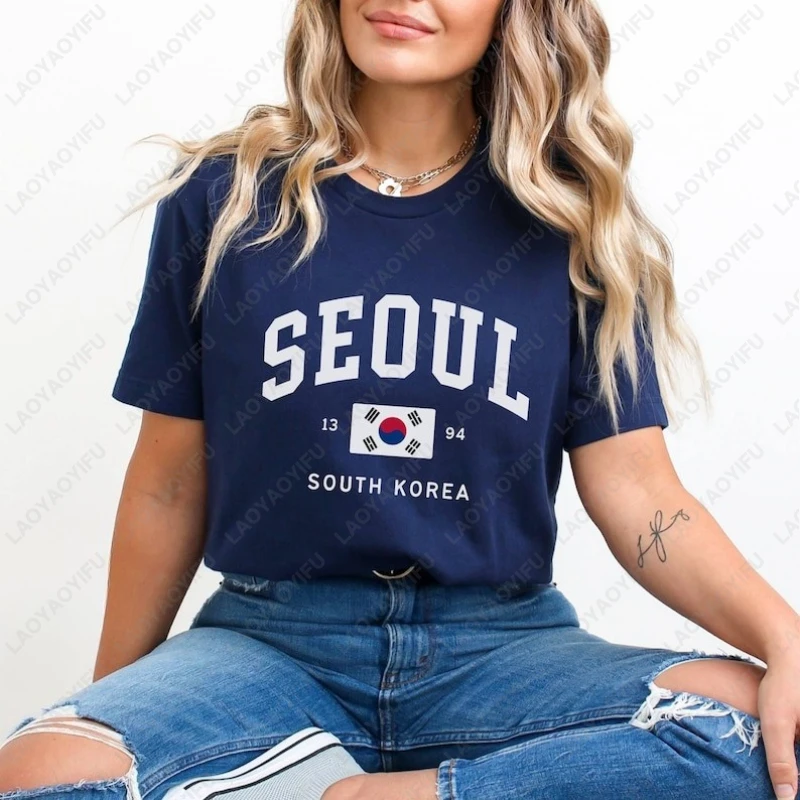 เสื้อยืดลายธงชาติเกาหลีใต้ ซูล - Street Fashion Of Seoul บทวิจารณ์และราคา