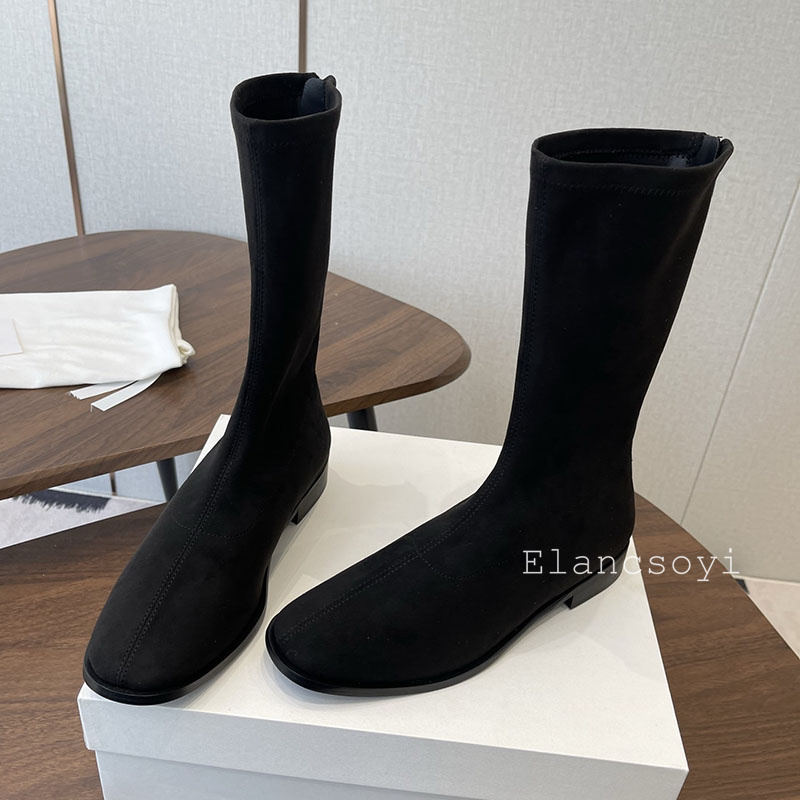 รองเท้าบูทผู้หญิงทรงยืดหยุ่น ห - Street Fashion Rome 2025 บทวิจารณ์และราคา