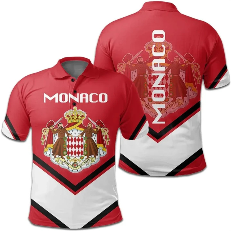 เสื้อโปโลพิมพ์ลาย3D แฟชั่นเสื้ - Street Fashion Monaco บทวิจารณ์และราคา