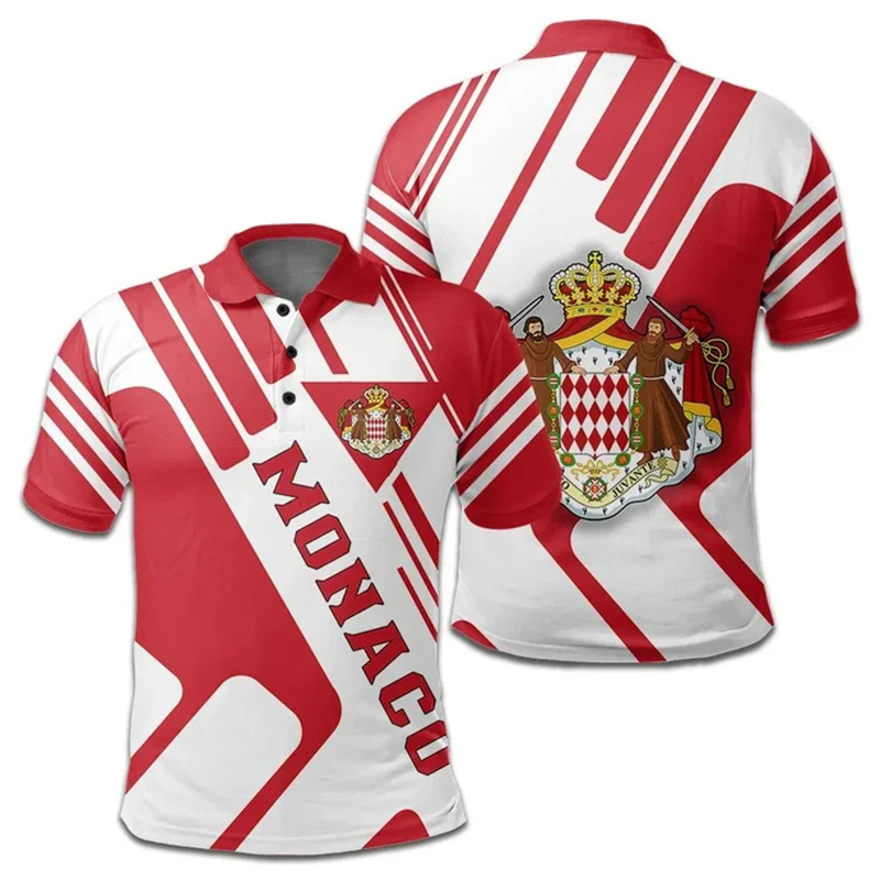 เสื้อโปโลพิมพ์ลาย3D แฟชั่นเสื้ - Street Fashion Monaco บทวิจารณ์และราคา