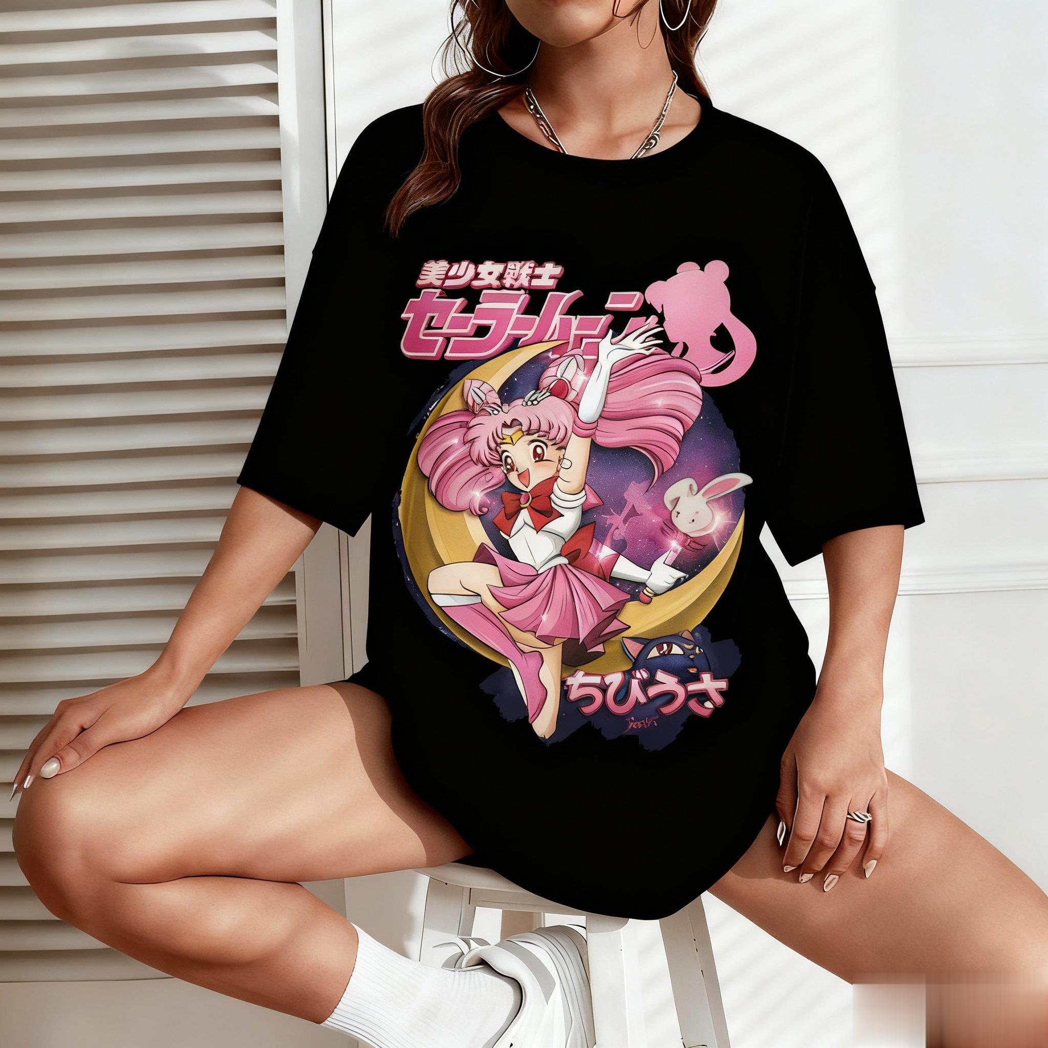เสื้อยืดลายการ์ตูนเซเลอร์มูน ส - Street Fashion Japan บทวิจารณ์และราคา