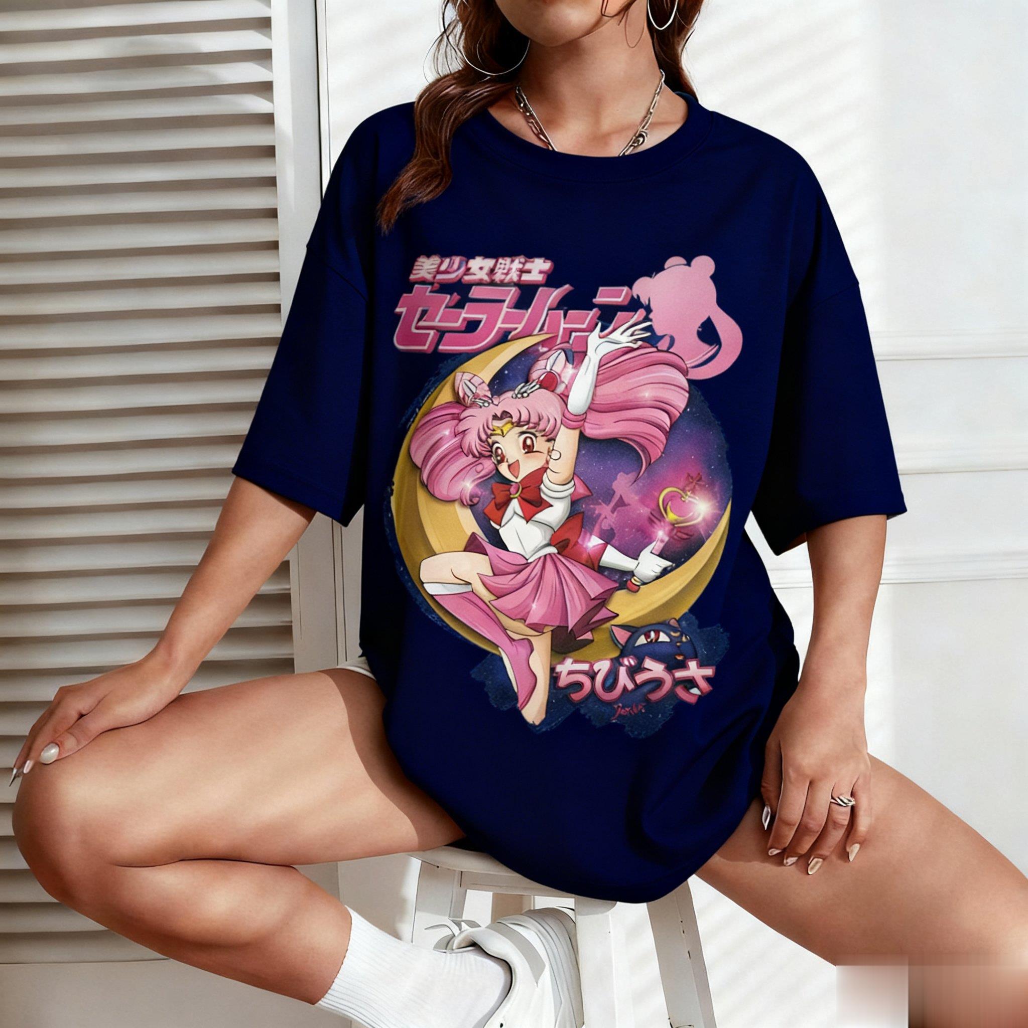 เสื้อยืดลายการ์ตูนเซเลอร์มูน ส - Street Fashion Japan บทวิจารณ์และราคา