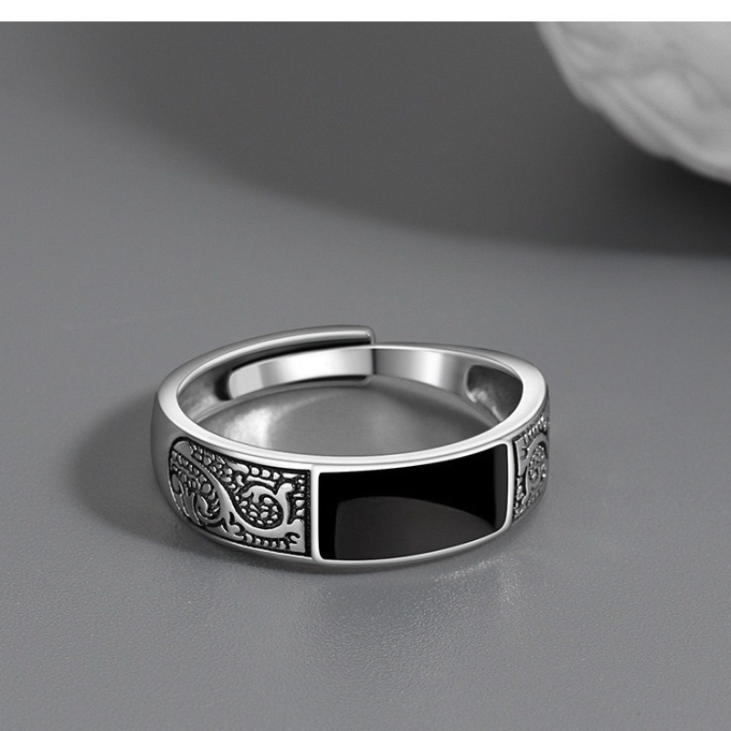 แหวนเงินแท้ 925 สไตล์วินเทจ ฮิ - Street Fashion Rings บทวิจารณ์และราคา