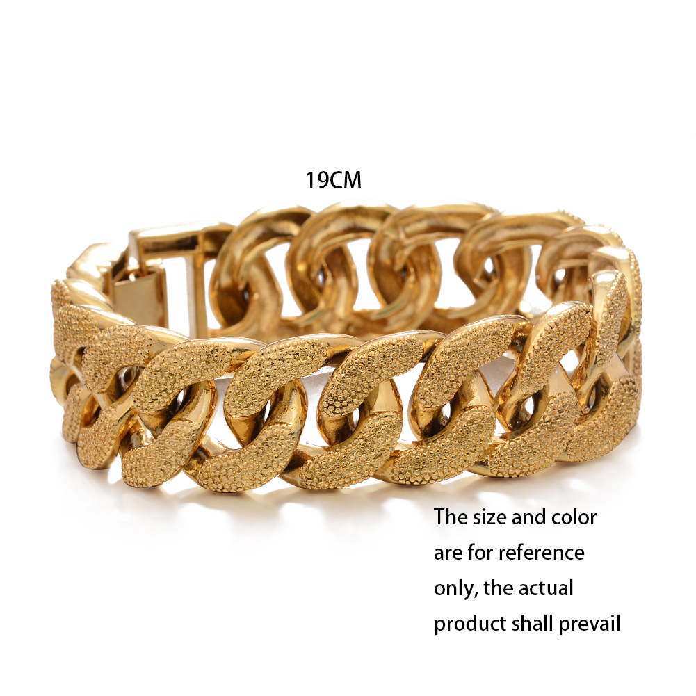 18 K ดูไบ Gold สีสร้อยข้อมือผู - Street Fashion Dubai บทวิจารณ์และราคา