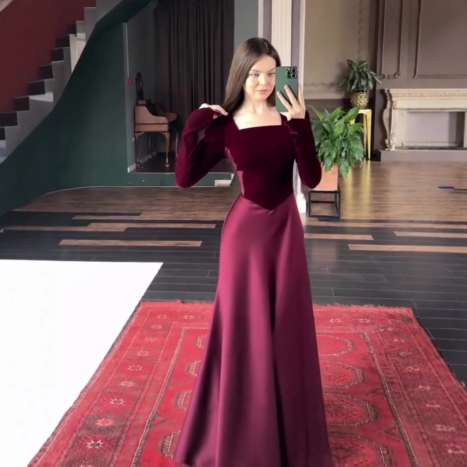 ชุดเดรสยาวแขนยาวสไตล์ใหม่สำหรั - Street Fashion Dubai บทวิจารณ์และราคา
