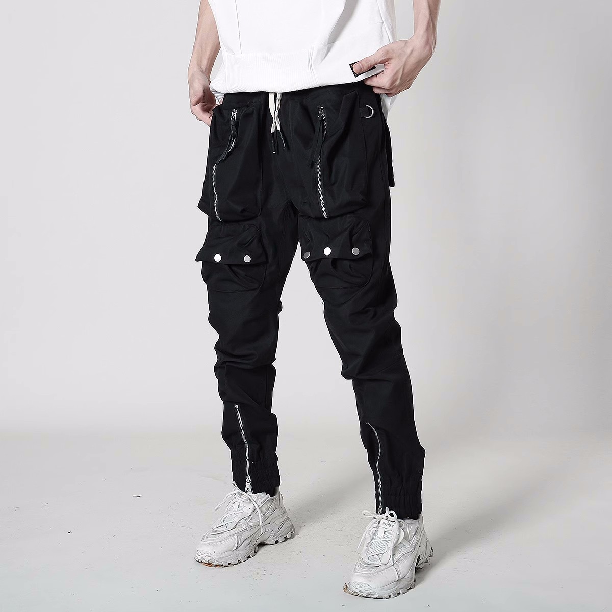 Techwear กางเกงคาร์โก้อเนกประส - Techwear Pants Tactical บทวิจารณ์และราคา