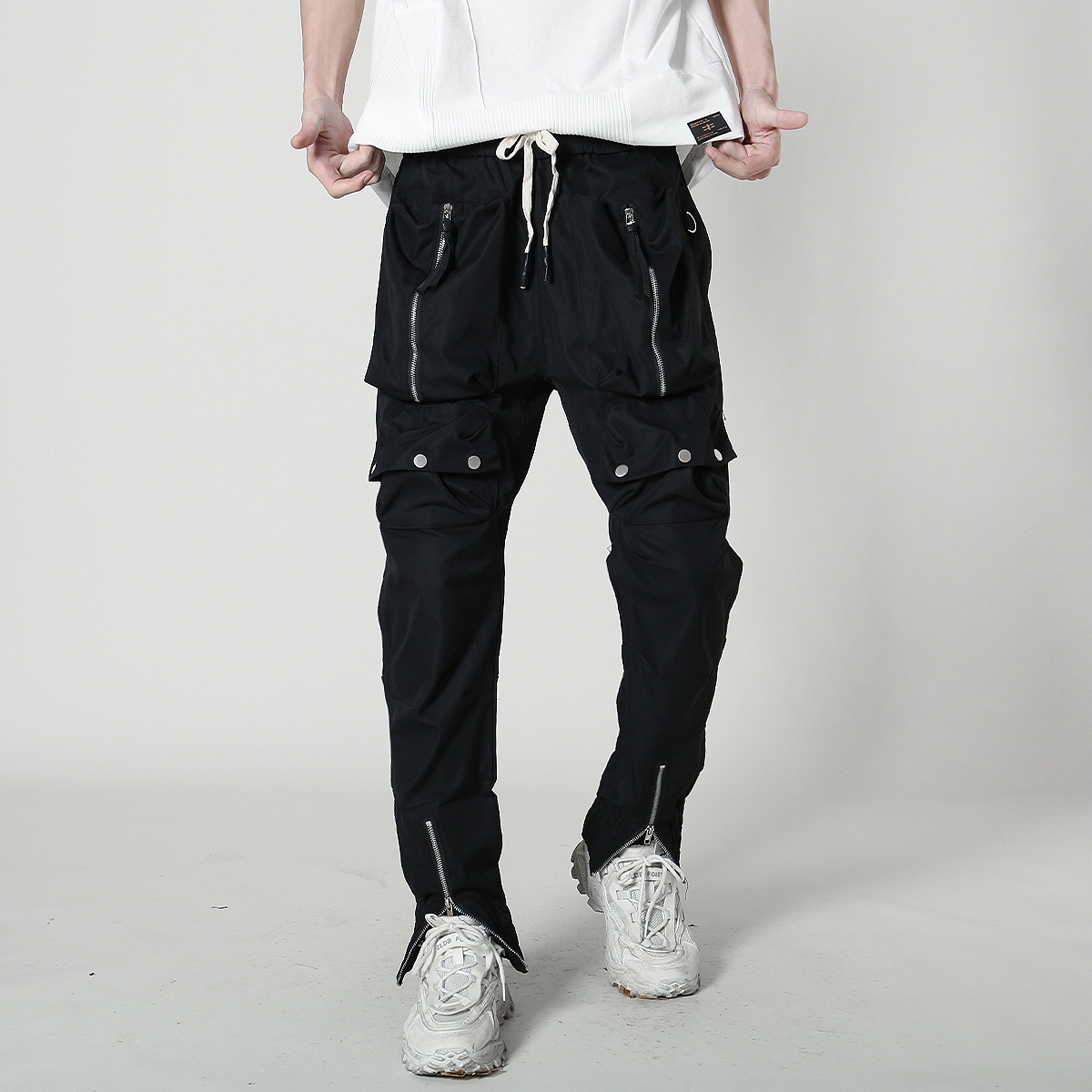 Techwear กางเกงคาร์โก้อเนกประส - Techwear Pants Tactical บทวิจารณ์และราคา