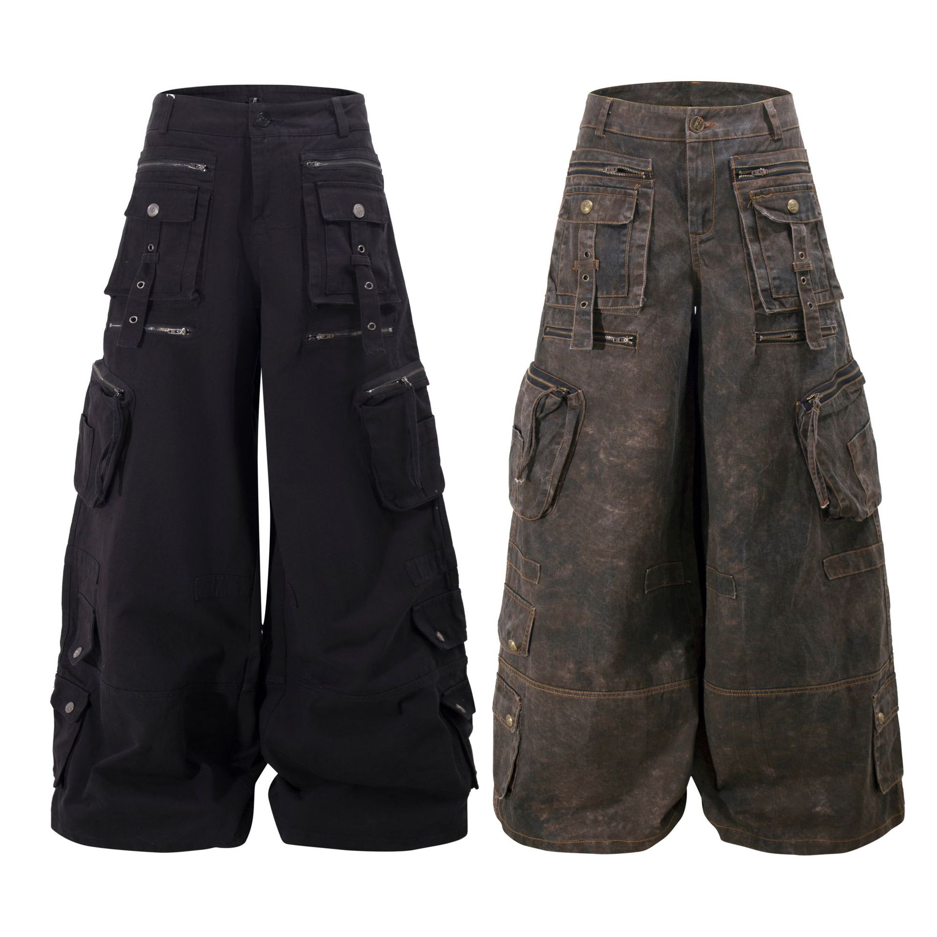 กางเกงคาร์โก้ทรงขากว้างสไตล์กร - Techwear Pants Tactical บทวิจารณ์และราคา