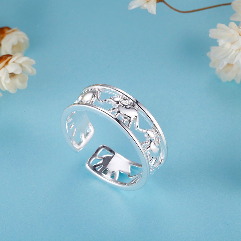 ใหม่ แฟชั่นสวยหรู แหวนเงินแท้  - Street Fashion Rings บทวิจารณ์และราคา