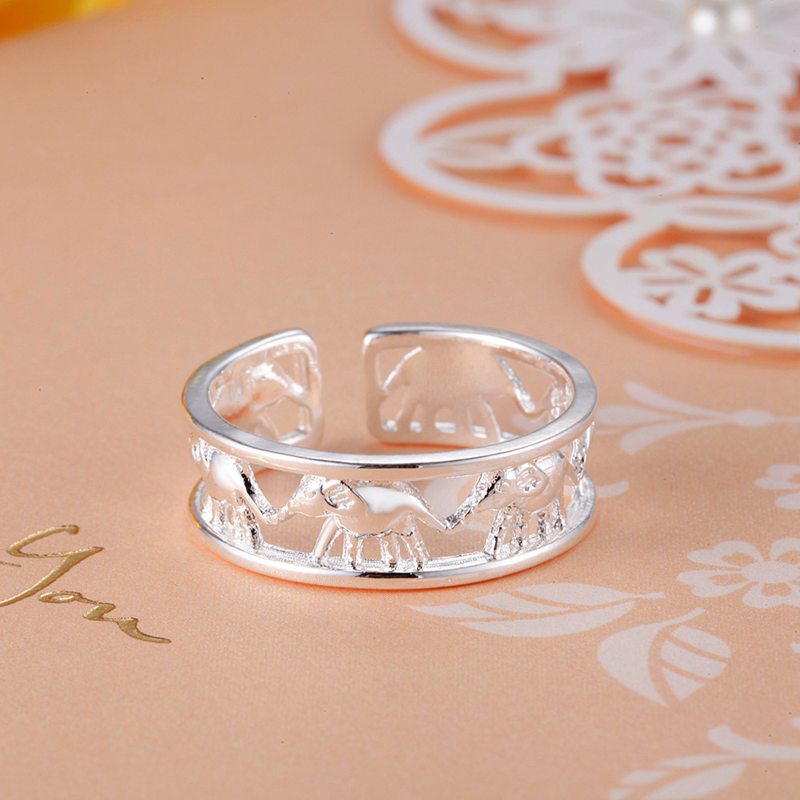 ใหม่ แฟชั่นสวยหรู แหวนเงินแท้  - Street Fashion Rings บทวิจารณ์และราคา