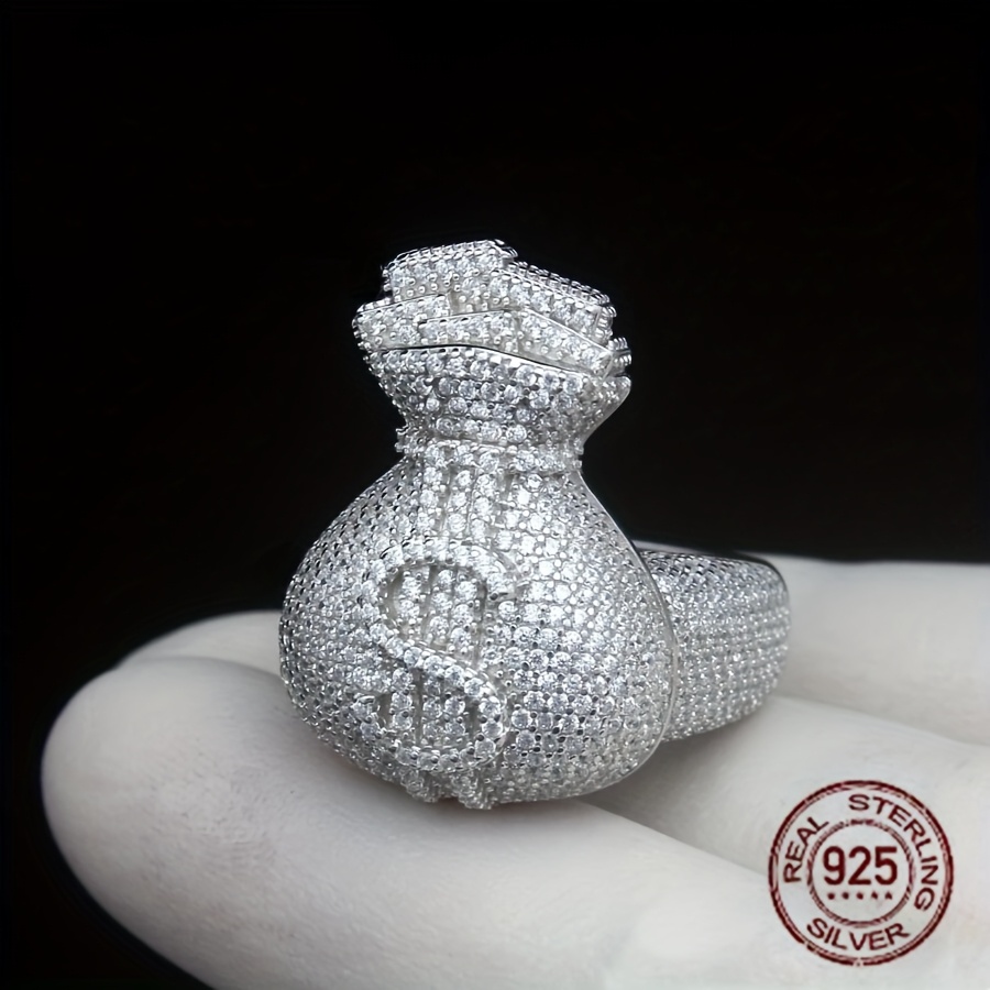 ผู้ชายที่ไม่ซ้ํากัน 925 เงินสเ - Street Fashion Rings บทวิจารณ์และราคา