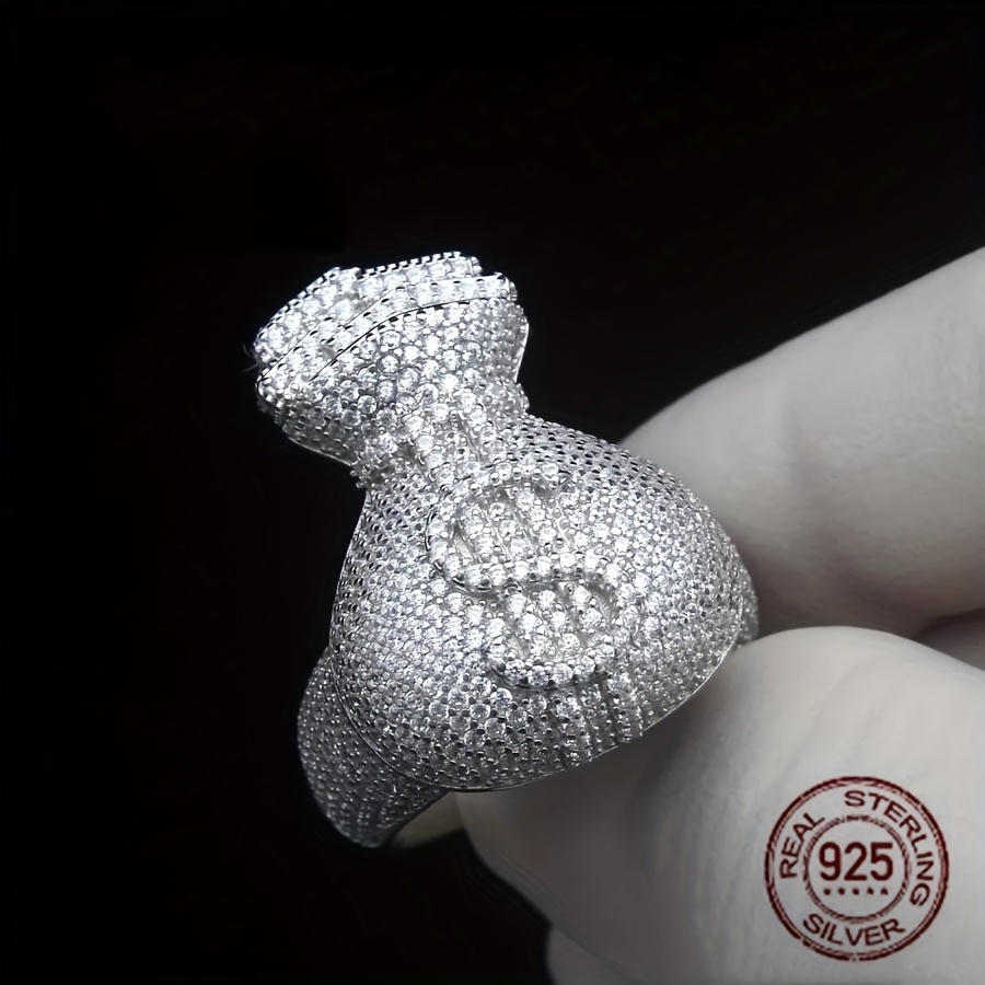 ผู้ชายที่ไม่ซ้ํากัน 925 เงินสเ - Street Fashion Rings บทวิจารณ์และราคา