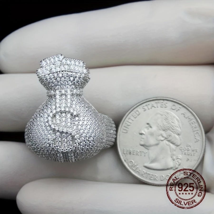 ผู้ชายที่ไม่ซ้ํากัน 925 เงินสเ - Street Fashion Rings บทวิจารณ์และราคา