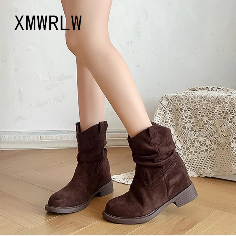 รองเท้าบูทข้อเท้าผู้หญิง XMWRL - Street Fashion Rome 2025 บทวิจารณ์และราคา