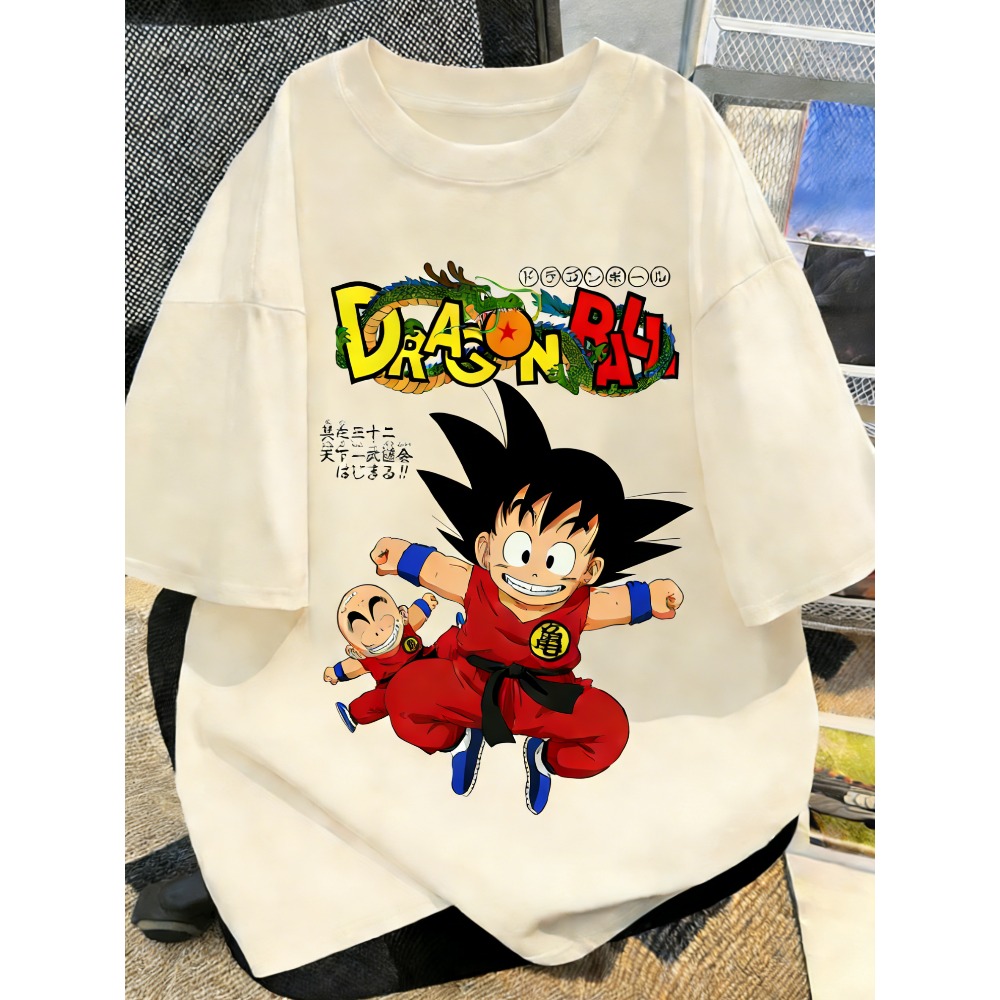 เสื้อยืดลายอนิเมะดราก้อนบอลไซส - Street Fashion Japan บทวิจารณ์และราคา