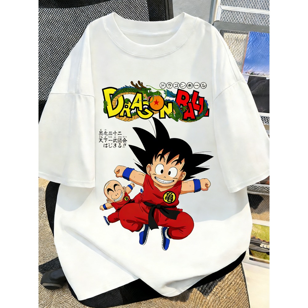 เสื้อยืดลายอนิเมะดราก้อนบอลไซส - Street Fashion Japan บทวิจารณ์และราคา