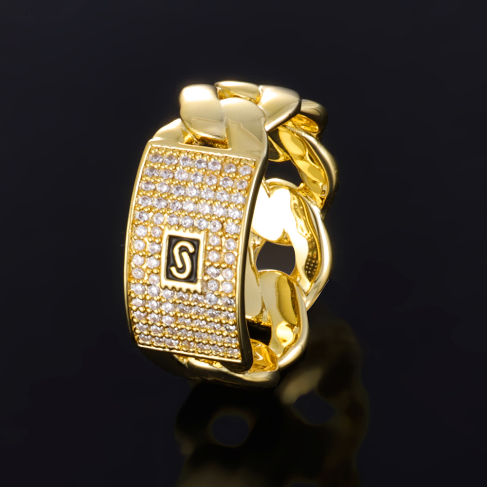 แหวนโมนาโกขนาดใหญ่ ESKEEM ประด - Street Fashion Rings บทวิจารณ์และราคา