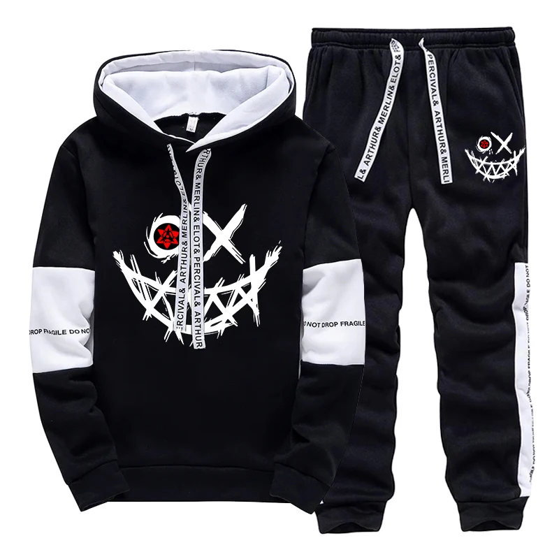 ชุดเซ็ตผู้ชาย/เสื้อฮู้ด/กางเกง - Street Fashion Art บทวิจารณ์และราคา