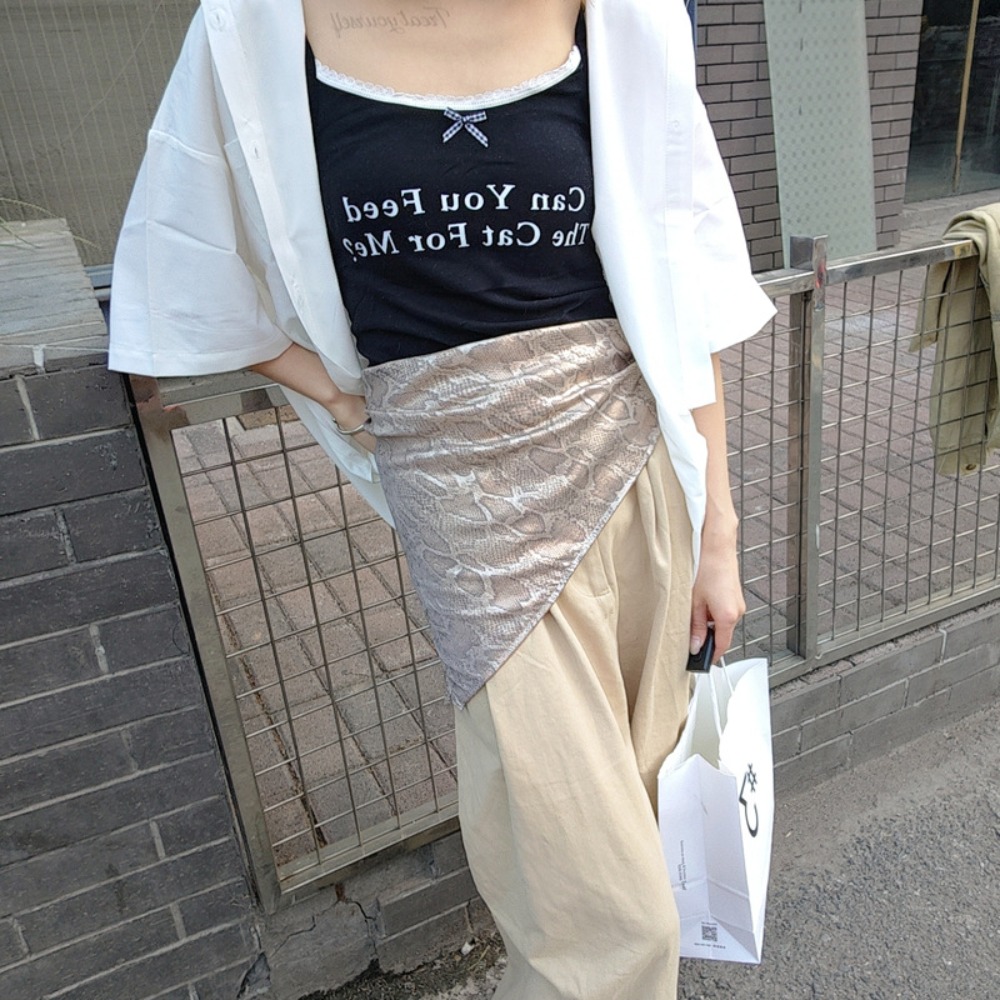 ผ้าโพกศีรษะลายงู Y2K ผ้าพันผมล - Street Fashion Art บทวิจารณ์และราคา