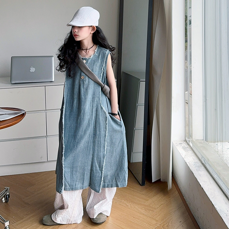 สไตล์หลวมเด็กหรูหราฤดูร้อน DEN - Street Fashion Girl บทวิจารณ์และราคา