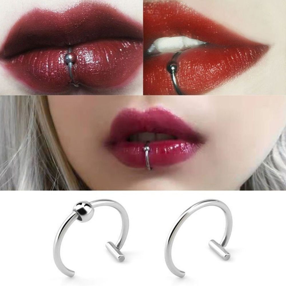 ห่วงจมูกปลอมทำจากสเตนเลสสตีลสุ - Street Fashion Rings บทวิจารณ์และราคา